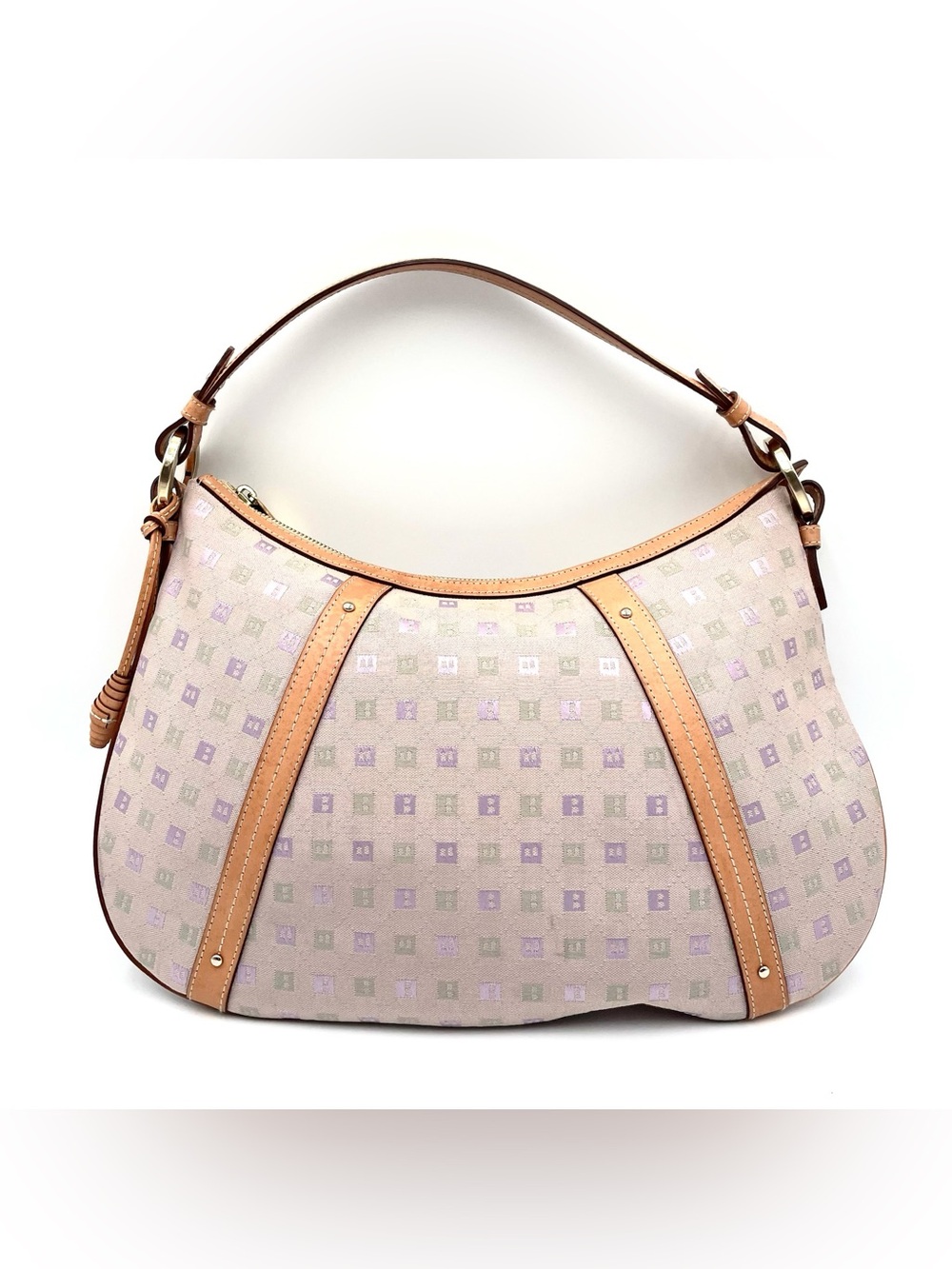 Bally Pink Print Hobo Bag